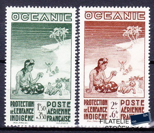 Oceanie známky 1942 P.E.I.Q.I.