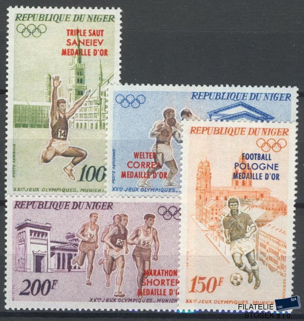Niger známky Mi 348-51