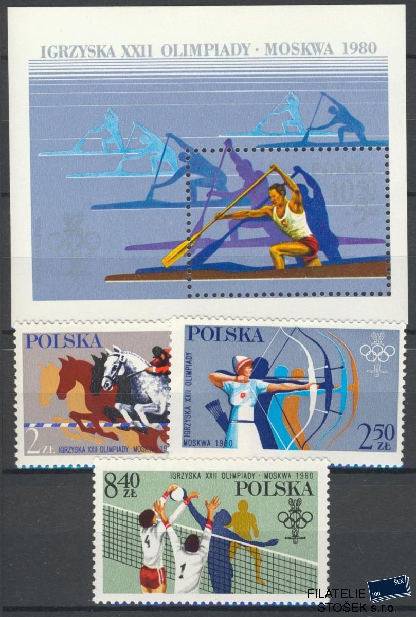 Polsko známky Mi 2674-5+2677+Bl.81 NK