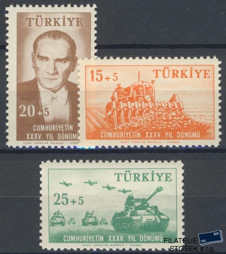 Turecko známky Mi 1612-14