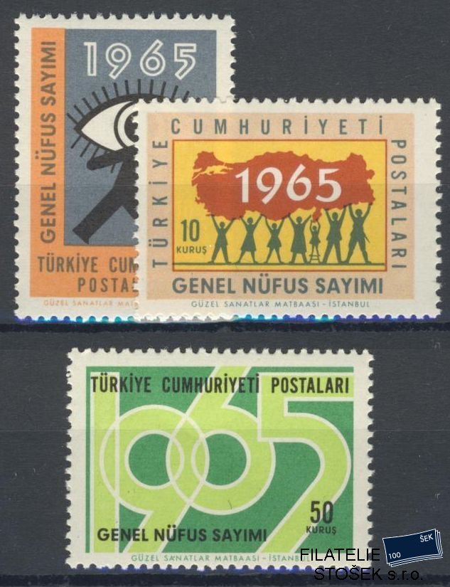 Turecko známky Mi 1963-65
