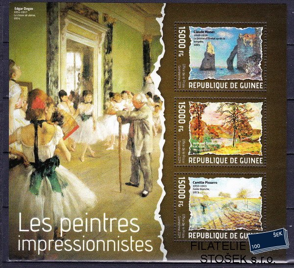 Guinea známky Mi 10271-3 Impresionismus