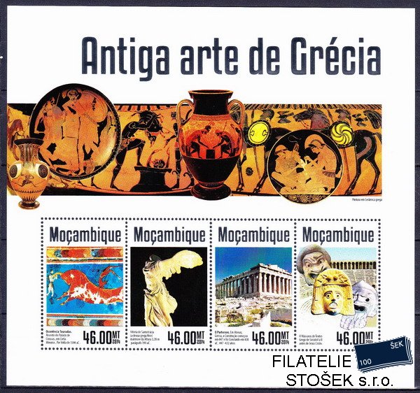 Mocambique známky Mi 7400-3- Řecké umění