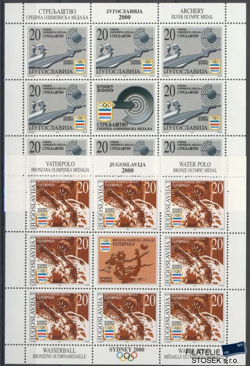 Jugoslávie známky Mi 2989-90 Klb.
