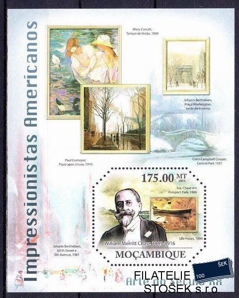 Mocambique známky Mi 4713 (Bl.475) Impresionismus