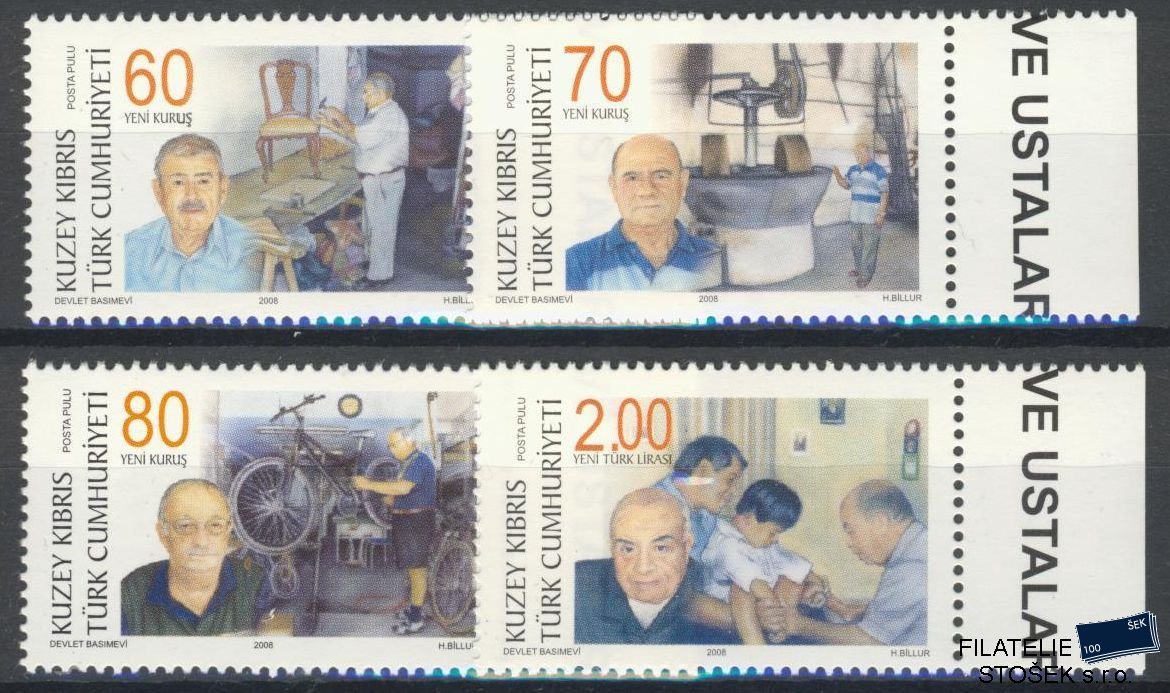Turecký Kypr známky Mi 692-95