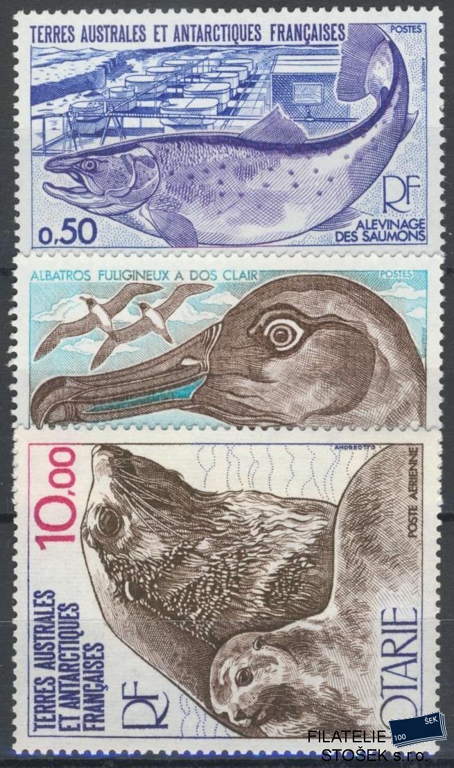 Francouzská Antarktida známky Mi 117-19