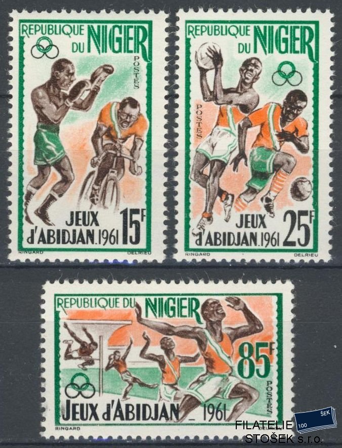 Niger známky Mi 25-27