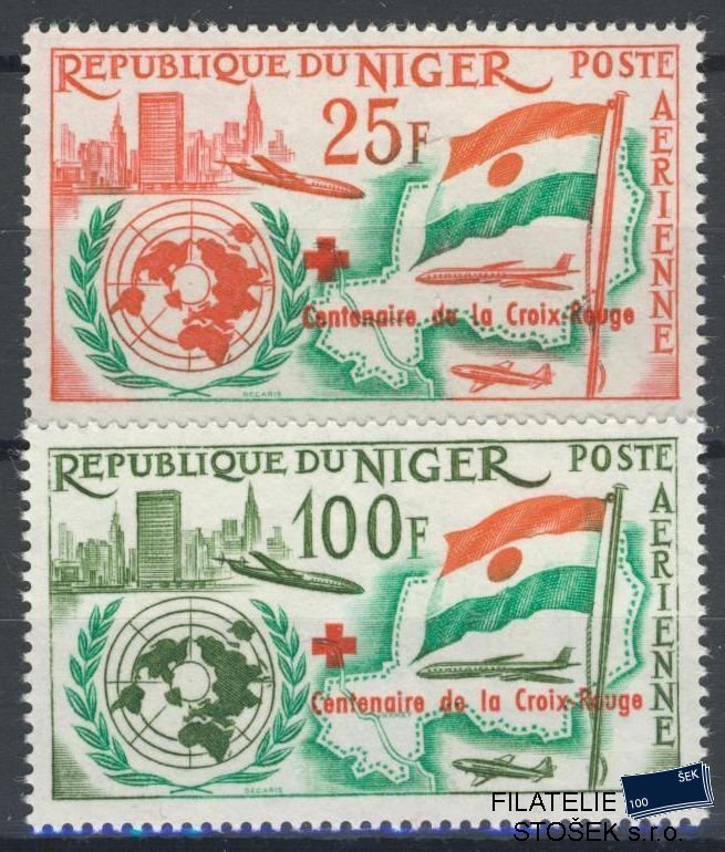 Niger známky Mi 44-45