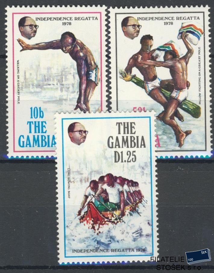 Gambia známky Mi 368-70