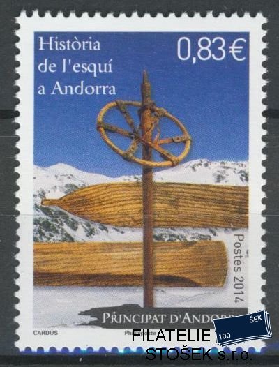 Francouzská Andora známky Mi 781