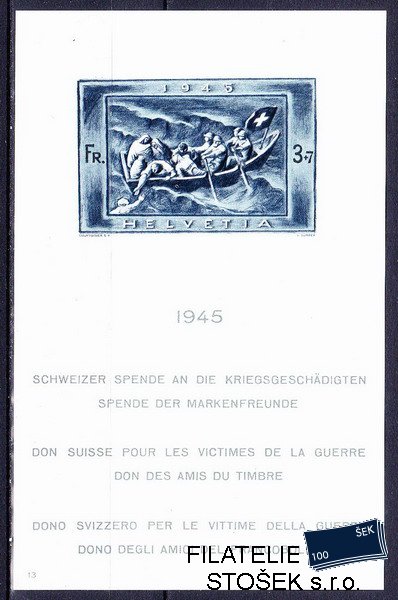 Švýcarsko známky Mi 445 (Bl.11)