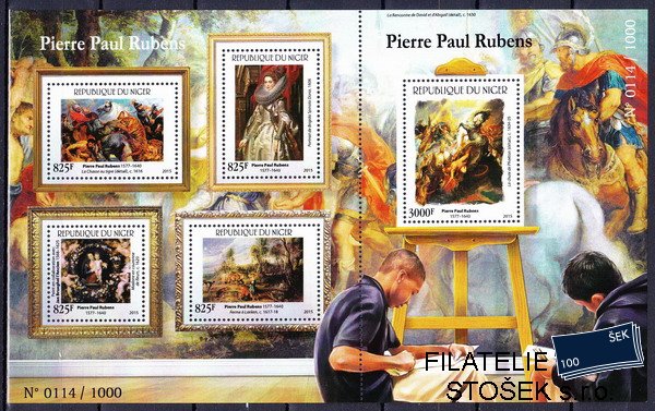 Niger známky Mi 3697-3701 Peter Paul Rubens