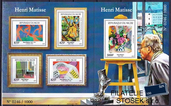 Niger známky Mi 3722-6 Henri Matisse