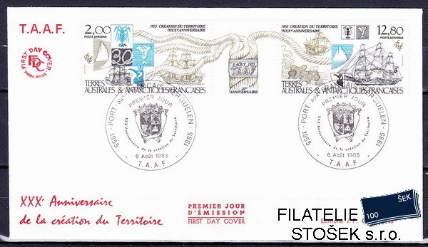 Antarktida francouzská známky Mi 0206-7 razítko Kergeulen