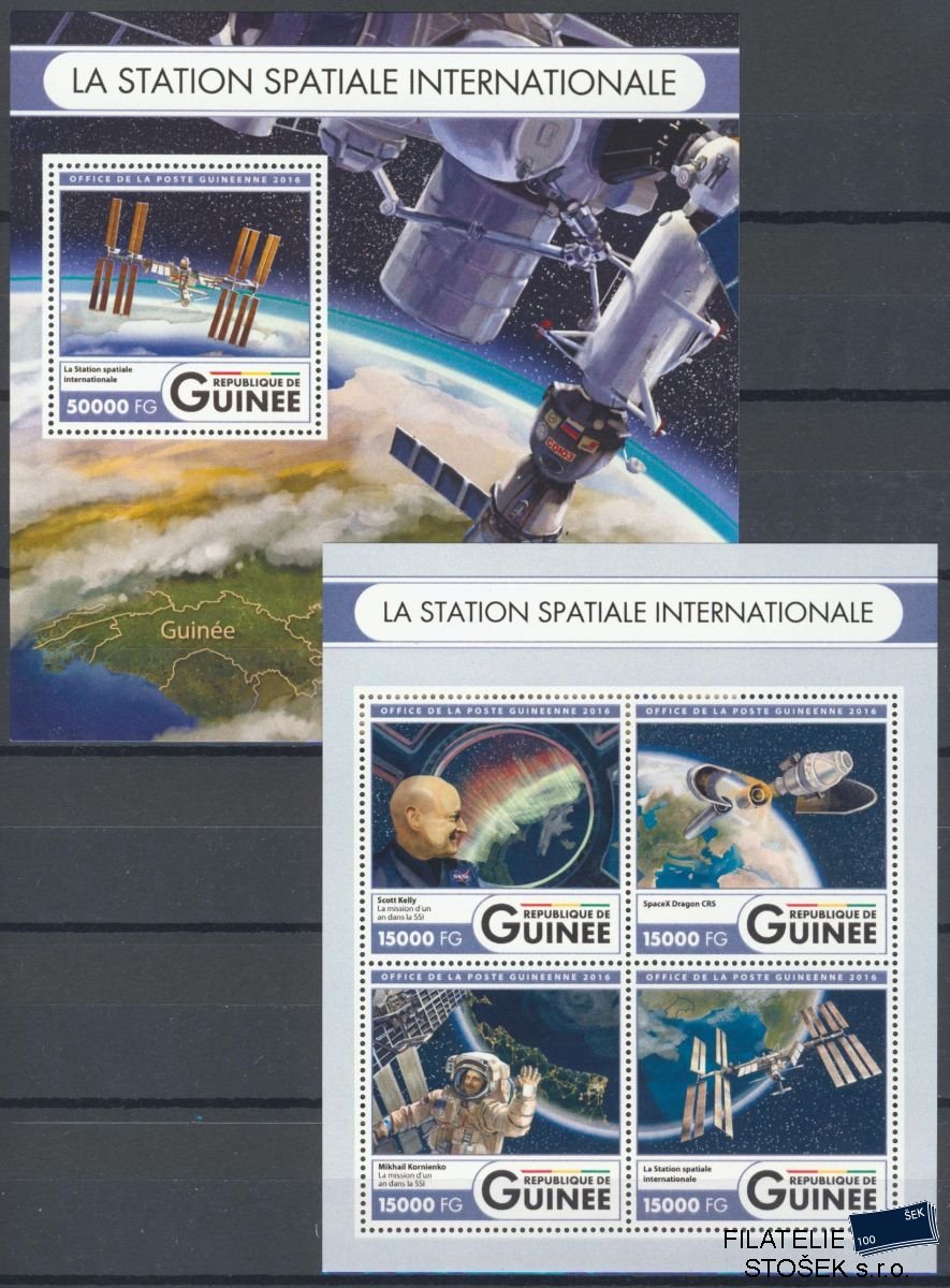 Guinea známky Mi 12106-9+Bl.2717
