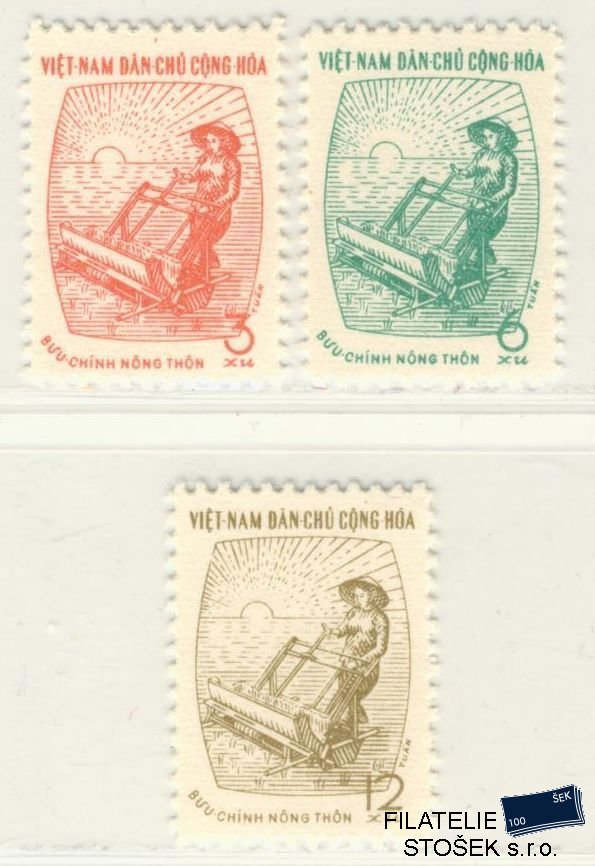Vietnam známky Mi D 33-35