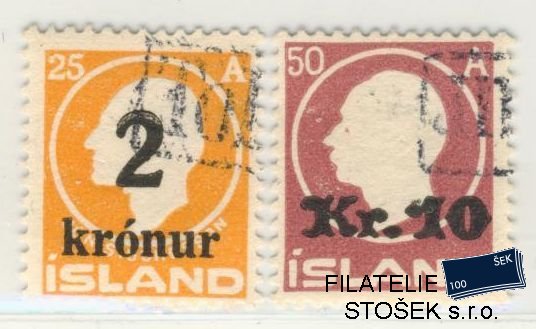 Island známky Mi 119-20 - Razítko Tollur