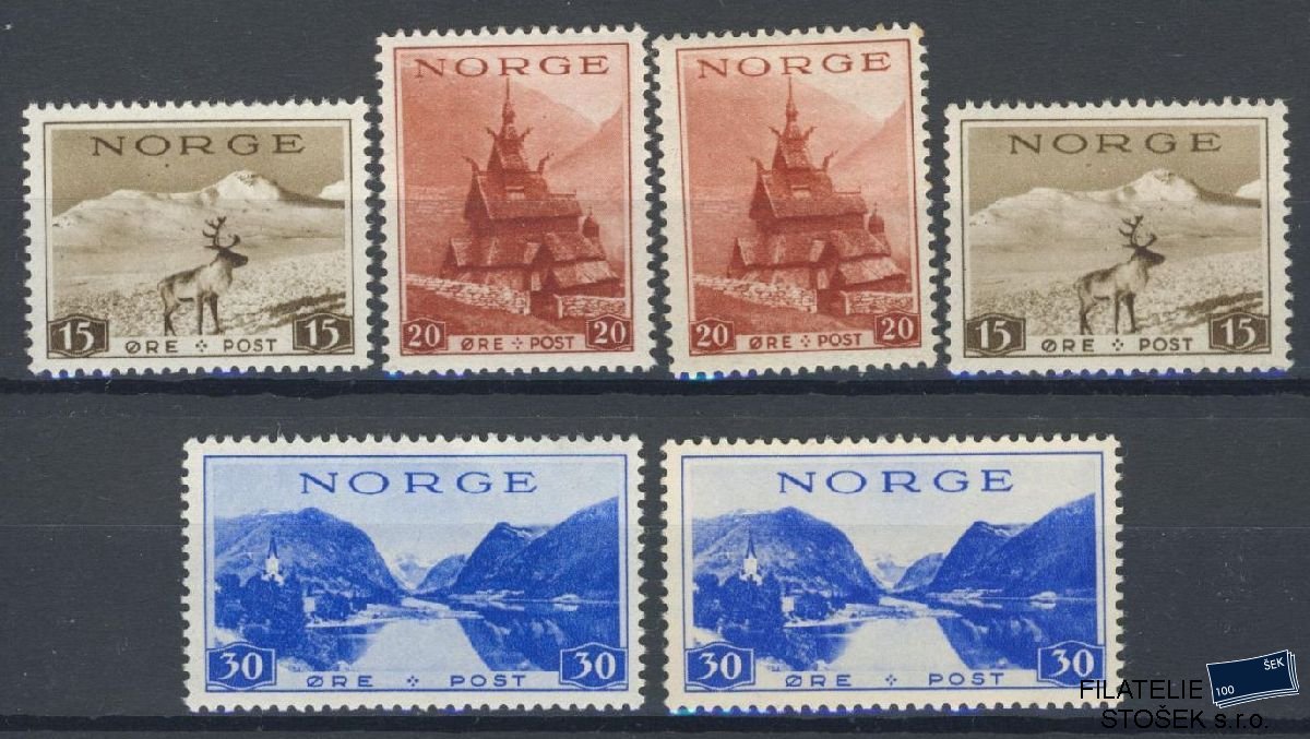 Norsko známky Mi 200-2 x+y