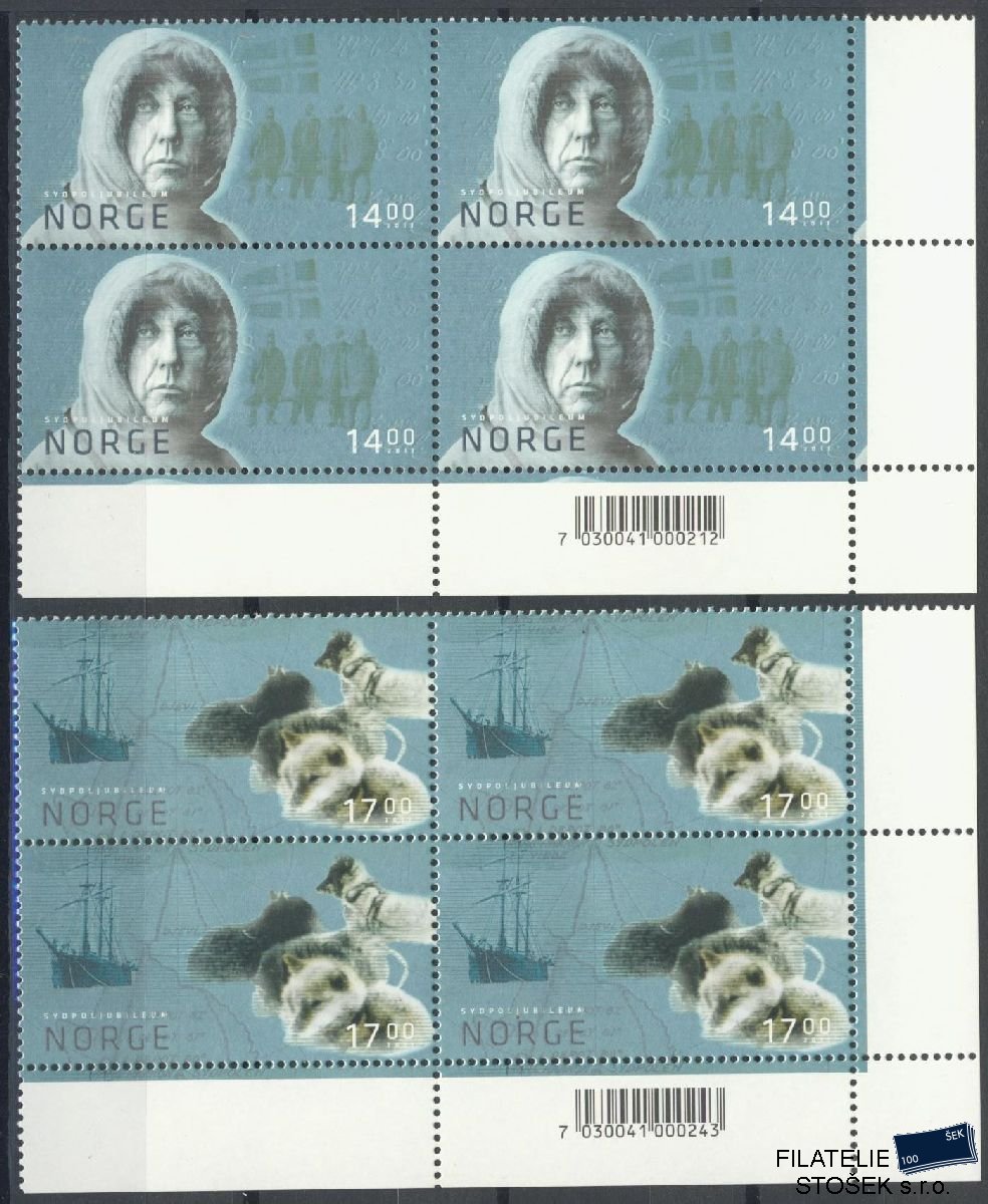 Norsko známky Mi 1750-51 4 Blok