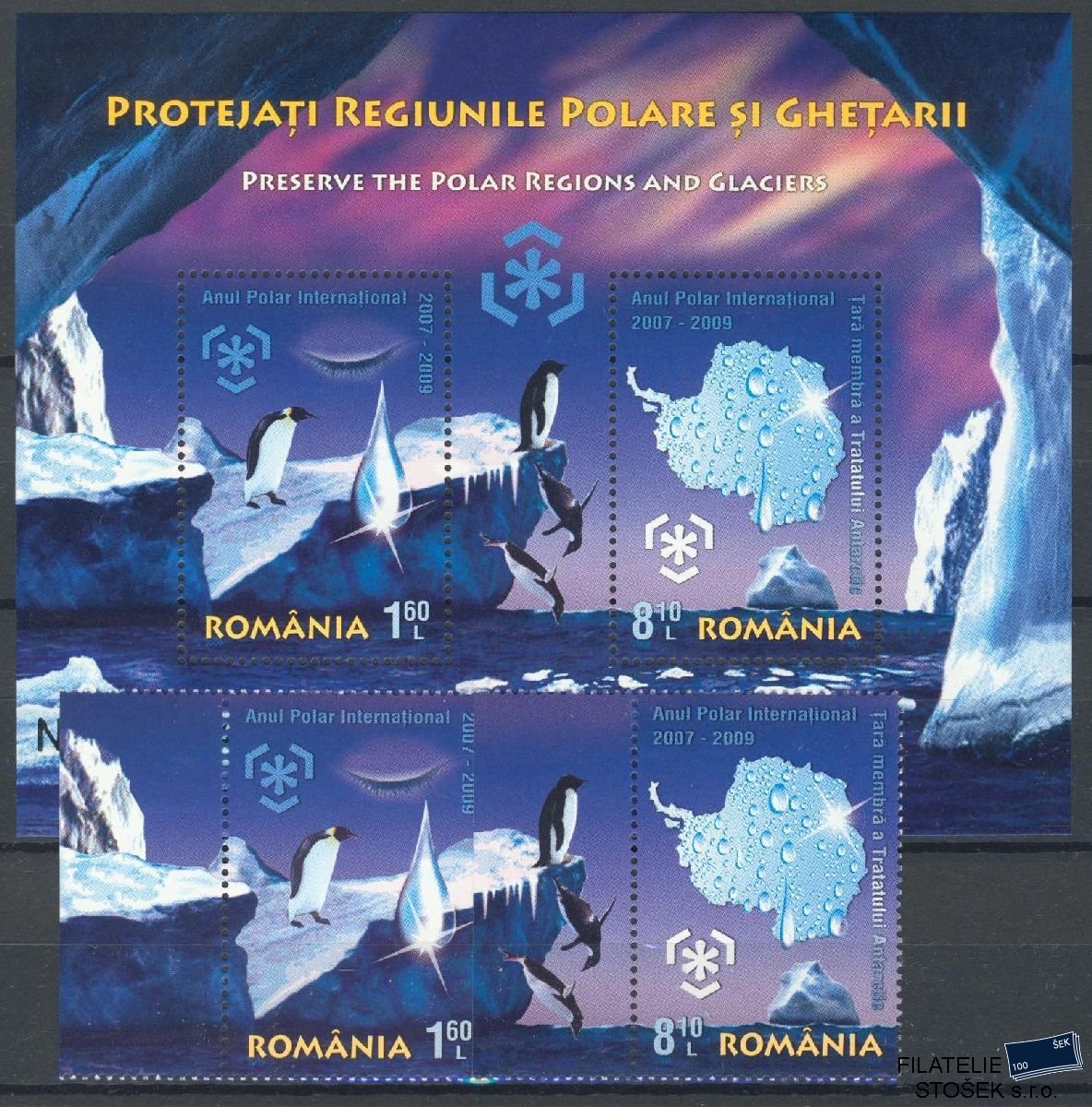 Rumunsko známky Mi 6348-49 + Bl 444