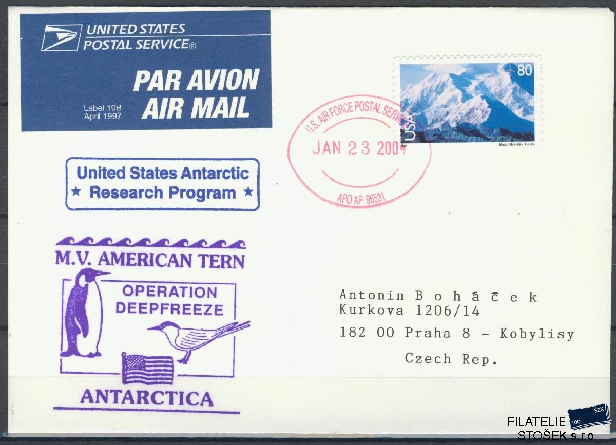 USA celistvosti Mi - Antarktida