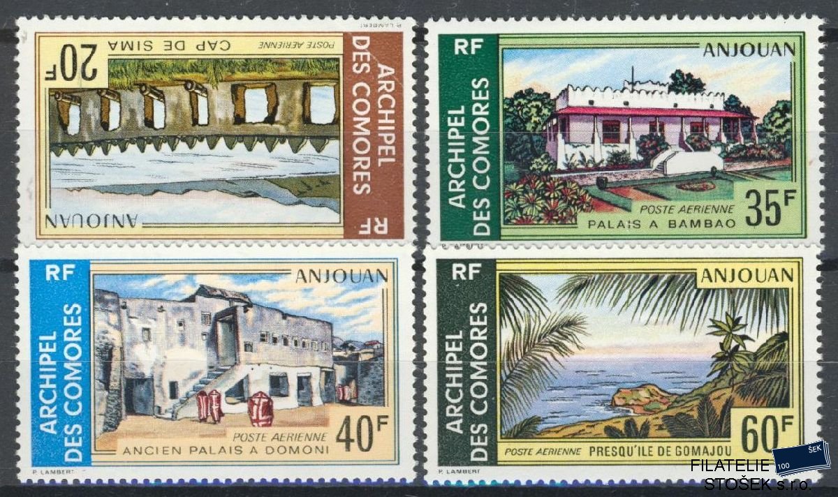 Comores známky Mi 143-46 1x Lom