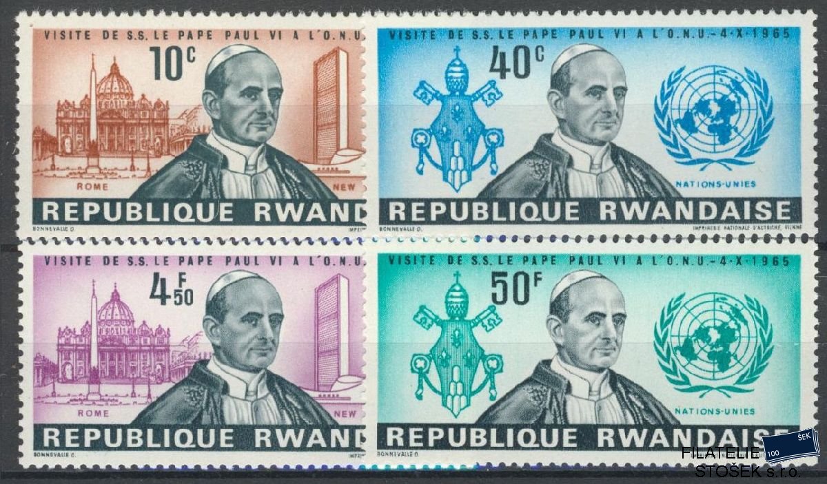 Rwanda známky Mi 153-56