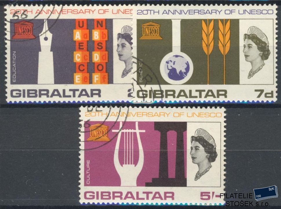 Gibraltar známky Mi 185-87