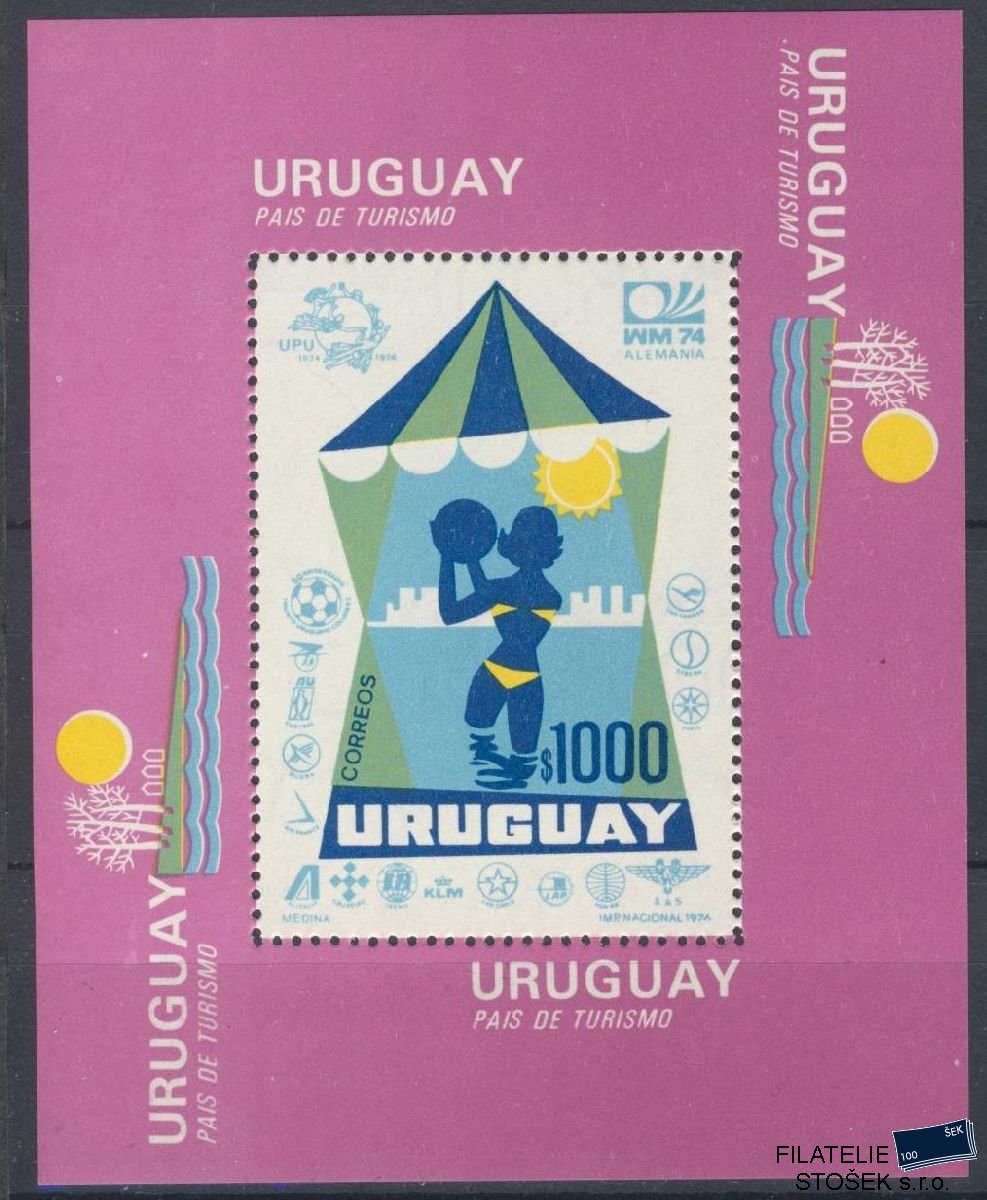 Uruguay známky Mi Blok 20