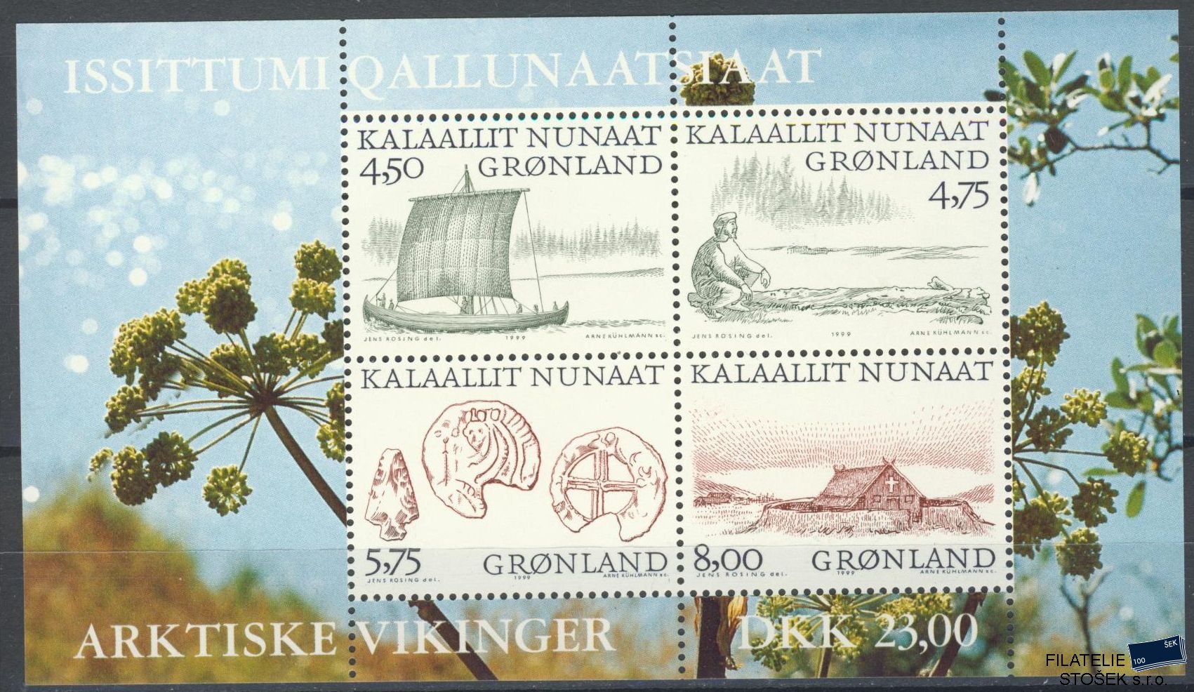 Grónsko známky Mi Blok 17