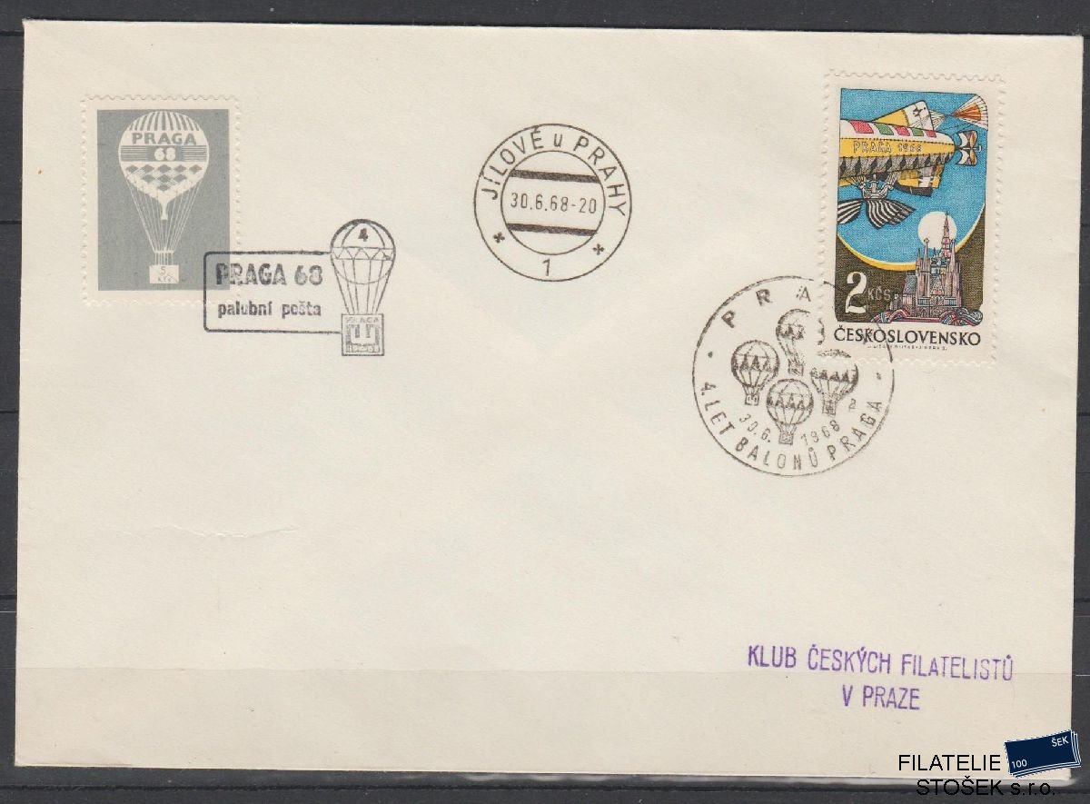 ČSSR celistvosti - Balónová pošta 1968
