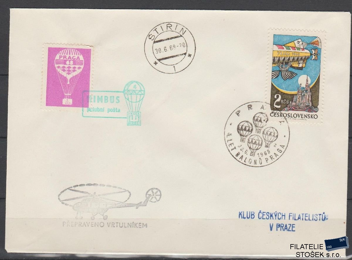 ČSSR celistvosti - Balónová pošta 1968