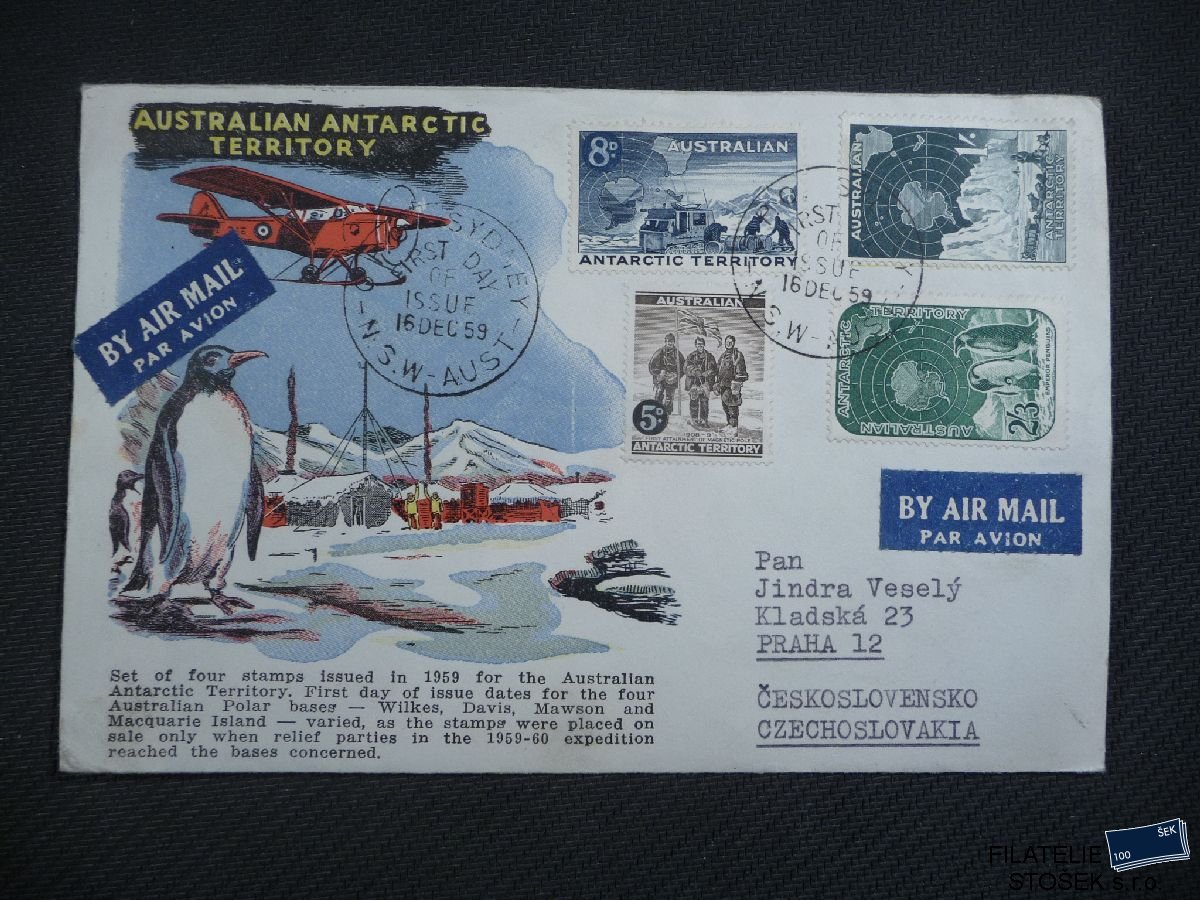 Australian Antarctic Territory celistvosti - FDC