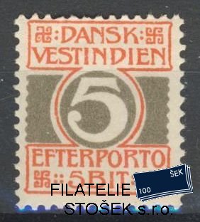 Dánská Západní Indie známky Mi P 5