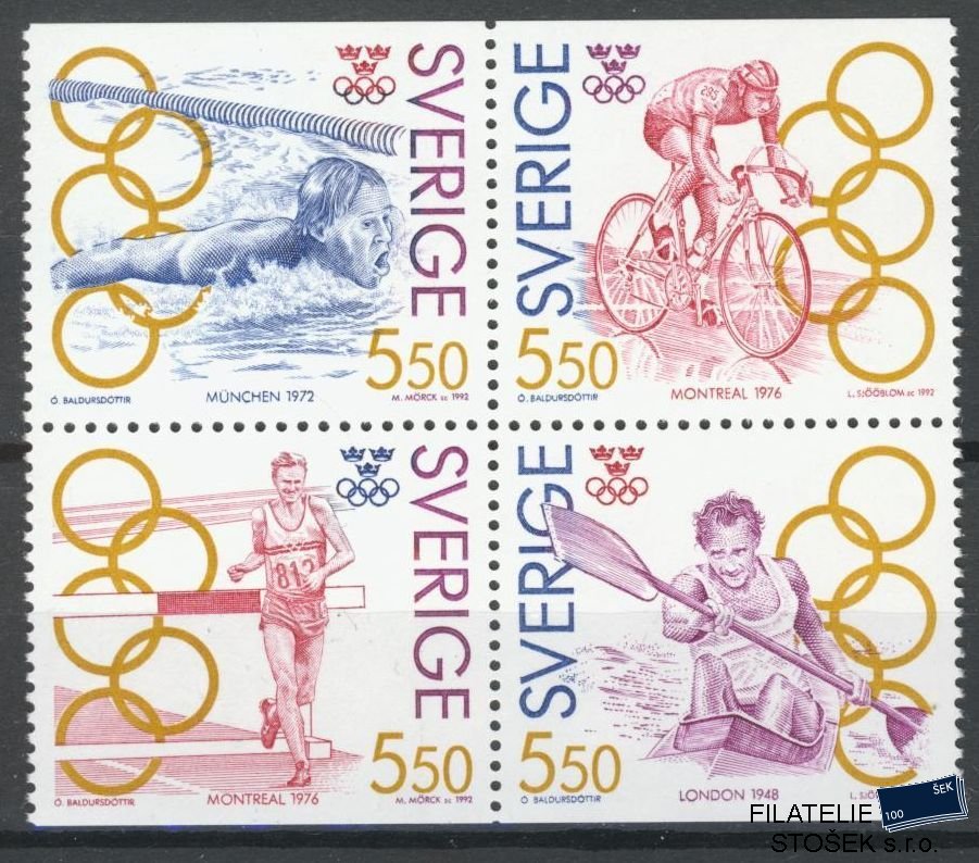 Švédsko známky Mi 1721-4 St