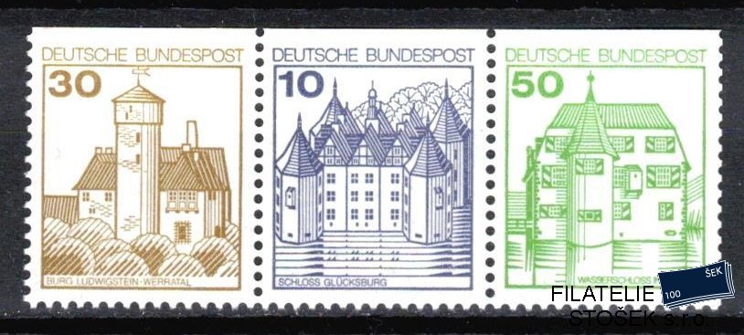 Bundes známky Mi 914+913+1038 C soutisk W 67