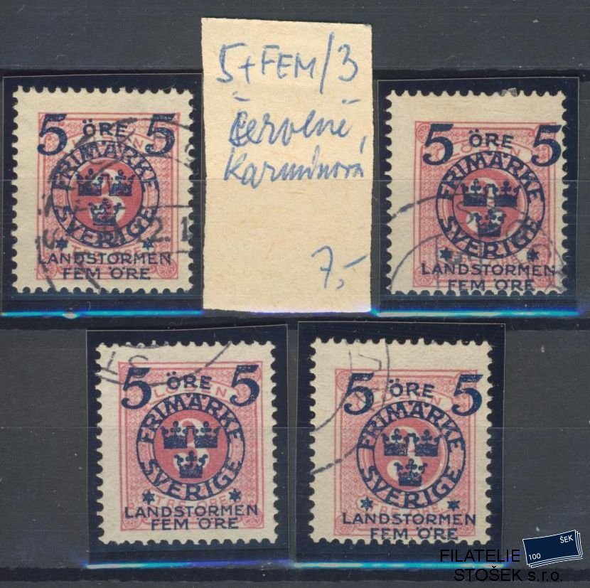 Švédsko známky Mi 98 - Sestava