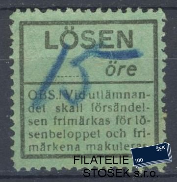 Švédsko známky Mi P - Nachportobetrag