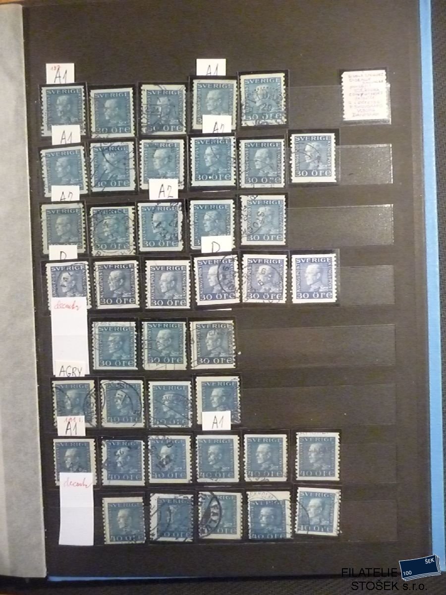Švédsko známky Mi 187,191 - Sestava