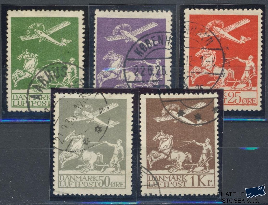 Dánsko známky Mi 143-45 + 180-81