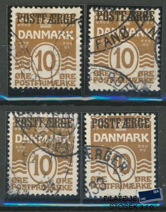 Dánsko známky Mi Pk 11 Sestava