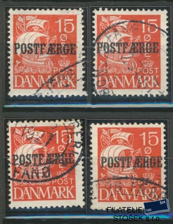 Dánsko známky Mi Pk 12 Sestava
