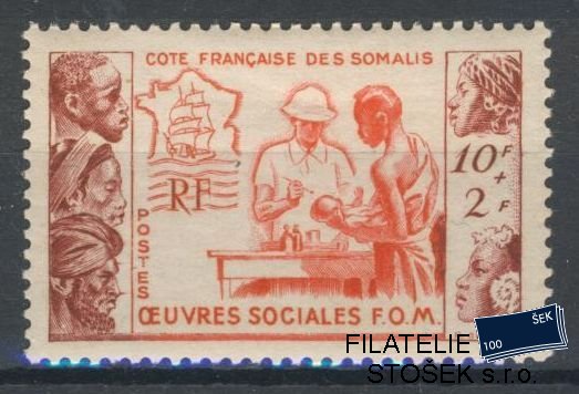 Cote des Somalis známky 1950 Oeuvres sociales