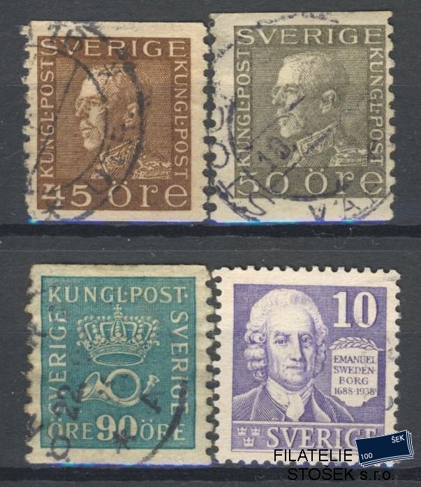 Švédsko známky Mi 194,195,200,243 - Sestava