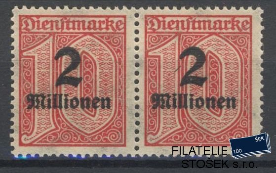 Deutsches Reich známky Mi D 97Y 2 Páska