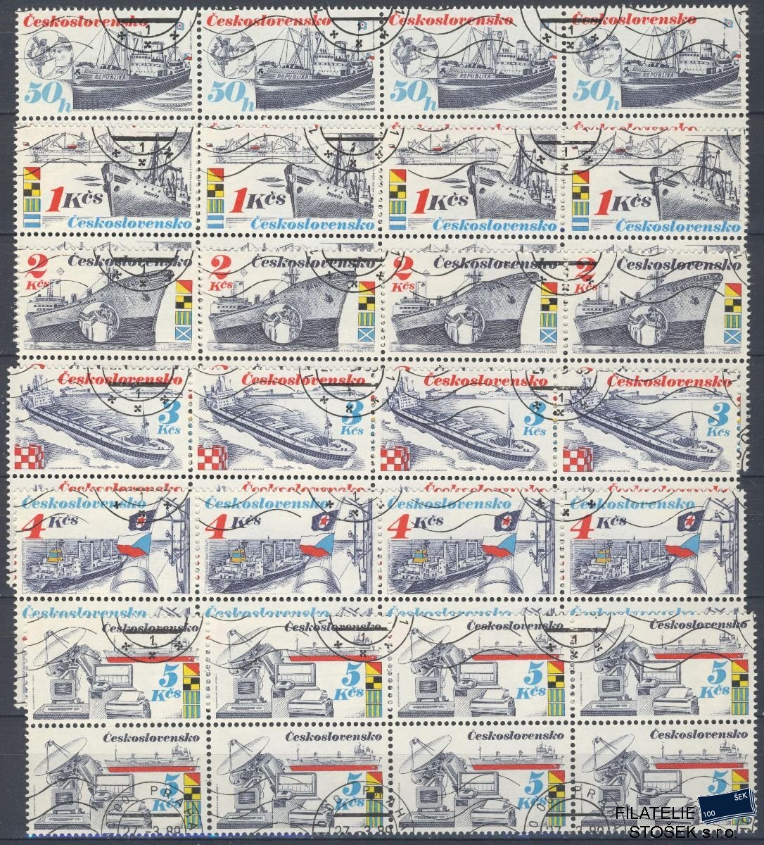 ČSSR známky 2885-90 8 Blok