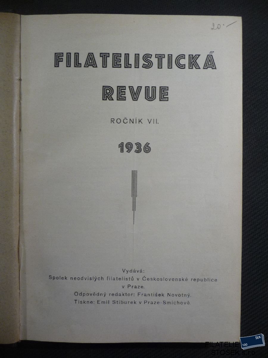 Časopisy Filatelistická Revue 1936