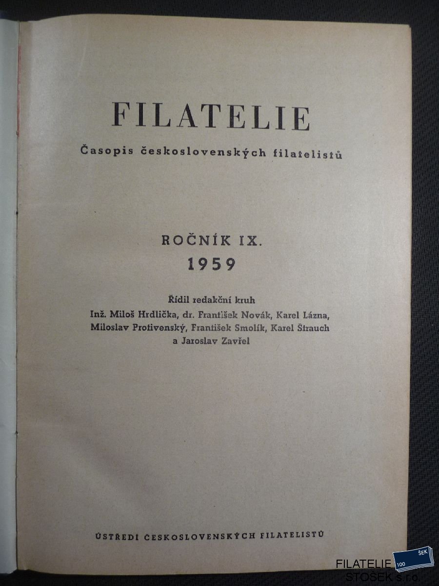 Časopisy Filatelie 1959