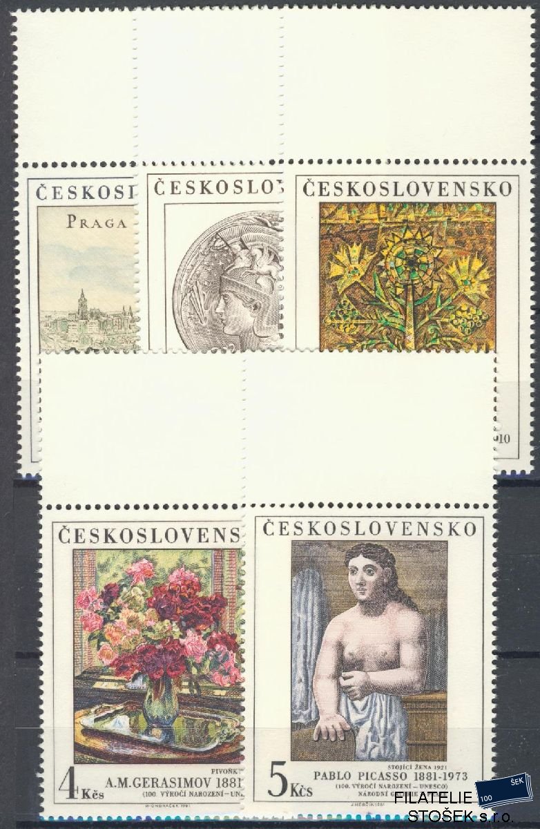ČSSR známky 2513-17 kupón